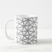 Mug Motif abstrait noir et blanc avec des lignes (Gauche)