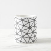 Mug motif Abstrait noir et blanc avec lignes (Centre)