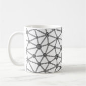 Mug motif Abstrait noir et blanc avec lignes (Gauche)