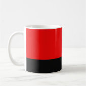 Mug Motif abstrait noir et rouge (Gauche)