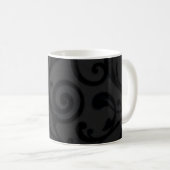 Mug Motif Abstrait noir torride (Devant droit)