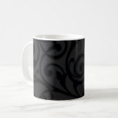 Mug Motif Abstrait noir torride (Devant gauche)