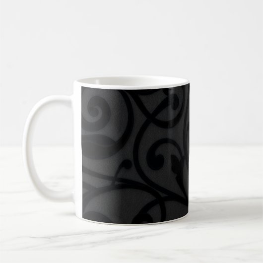 Mug Motif Abstrait noir torride (Gauche)