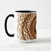Mug motif Abstrait - orange (Gauche)