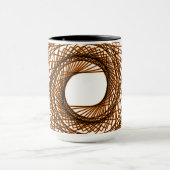 Mug motif Abstrait - orange (Centre)