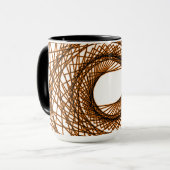 Mug motif Abstrait - orange (Devant gauche)