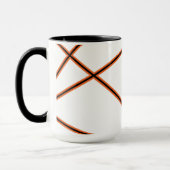Mug motif Abstrait - orange (Gauche)