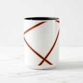 Mug motif Abstrait - orange (Centre)