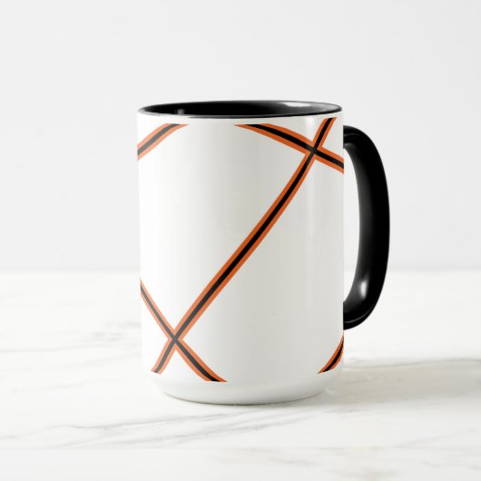 Mug motif Abstrait - orange (Devant droit)