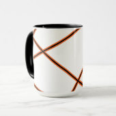 Mug motif Abstrait - orange (Devant gauche)