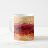 Mug Motif Abstrait orange Brown (Devant gauche)