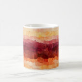 Mug Motif Abstrait orange Brown (Centre)