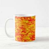 Mug Motif Abstrait Orange Rouge Jaune (Gauche)