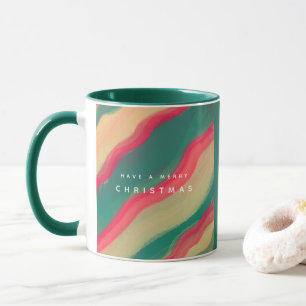 Mug Motif Abstrait Peint à la Main