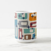 Mug Motif Abstrait Rétro Milieu de Siècle Moderne (Centre)
