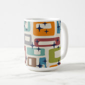 Mug Motif Abstrait Rétro Milieu de Siècle Moderne (Devant droit)