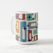 Mug Motif Abstrait Rétro Milieu de Siècle Moderne (Devant gauche)
