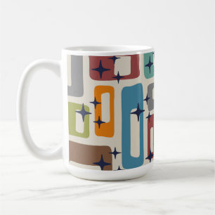 Mug Motif Abstrait Rétro Milieu de Siècle Moderne