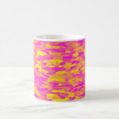 Mug Motif Abstrait rose jaune orange (Centre)