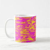 Mug Motif Abstrait rose jaune orange (Gauche)