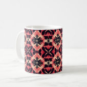 Mug Motif Abstrait rose orange (Devant gauche)