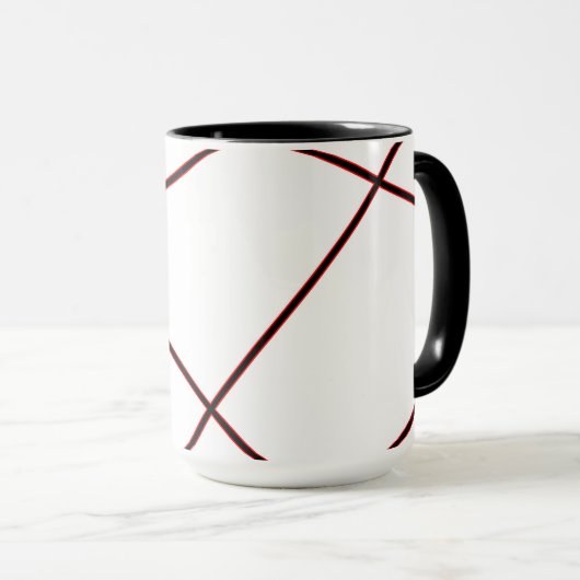 Mug motif Abstrait - rouge (Devant droit)