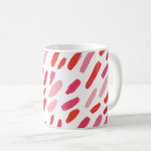 Mug 🔴 Motif Abstrait Rouge Élégant 🎨 (Devant droit)