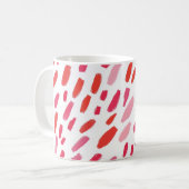 Mug 🔴 Motif Abstrait Rouge Élégant 🎨 (Devant gauche)