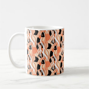 Mug Motif abstrait sans couture avec pêche