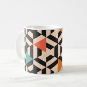 Mug Motif abstrait sans couture de formes géométriques (Devant gauche)