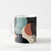 Mug Motif Abstrait sans fil minimal - géométrique (8) (Devant gauche)