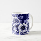 Mug motif Abstrait sans soudure avec plantes, herbes e (Devant droit)