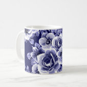 Mug motif Abstrait sans soudure avec plantes, herbes e (Devant gauche)