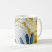 Mug motif Abstrait sans soudure. gris clair, jaune, g (Devant droit)