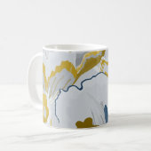Mug motif Abstrait sans soudure. gris clair, jaune, g (Devant gauche)