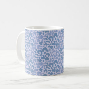 Mug Motif abstrait tacheté gris et bleu