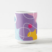 Mug Motif abstrait tendance dans les couleurs violet e (Centre)