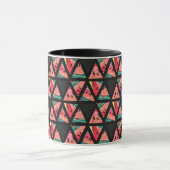 Mug Motif abstrait tiré par la main de pastèque (Centre)