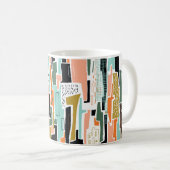Mug Motif Abstrait transparent avec conception géométr (Devant droit)