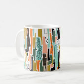 Mug Motif Abstrait transparent avec conception géométr (Devant gauche)