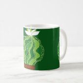 Mug motif Abstrait vert cactus transparent (Devant droit)