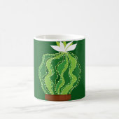 Mug motif Abstrait vert cactus transparent (Centre)