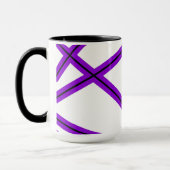 Mug motif Abstrait - violet (Gauche)