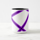 Mug motif Abstrait - violet (Centre)