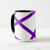 Mug motif Abstrait - violet (Devant gauche)