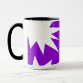 Mug motif Abstrait - violet (Gauche)
