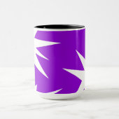 Mug motif Abstrait - violet (Centre)