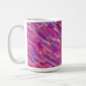 Mug Motif Abstrait violet et rose (Gauche)