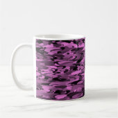 Mug Motif Abstrait Violet Noir (Gauche)