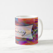 Mug Motif abstrait & votre texte (Devant droit)